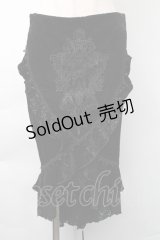 DARK IN LOVE / ベロアロングスカート  黒 S-25-11-16-049-PU-SK-AS-ZS