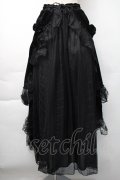 DARK IN LOVE / ベロアロングスカート  黒 S-25-11-16-050-PU-SK-AS-ZS