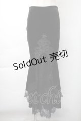 DARK IN LOVE / ベロアロングスカート  黒 S-25-11-16-051-PU-SK-AS-ZS