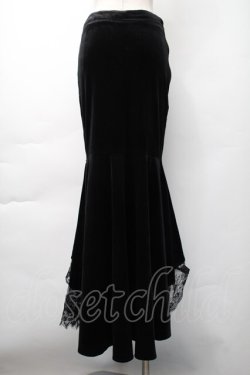 画像2: DARK IN LOVE / ベロアロングスカート  黒 S-25-11-16-051-PU-SK-AS-ZS