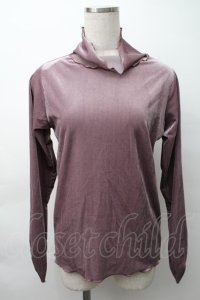 axes femme / ベロア調メローインナープルオーバー  ラベンダー S-25-11-16-006-AX-TO-HR-ZS