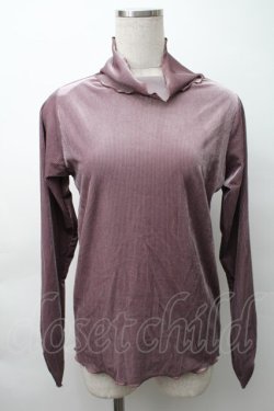 画像1: axes femme / ベロア調メローインナープルオーバー  ラベンダー S-25-11-16-006-AX-TO-HR-ZS