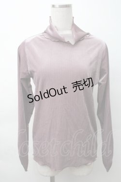 画像1: axes femme / ベロア調メローインナープルオーバー  ラベンダー S-25-11-16-006-AX-TO-HR-ZS