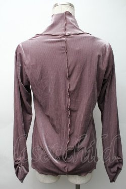 画像2: axes femme / ベロア調メローインナープルオーバー  ラベンダー S-25-11-16-006-AX-TO-HR-ZS