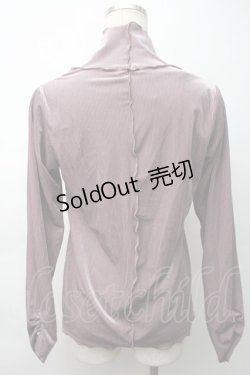 画像2: axes femme / ベロア調メローインナープルオーバー  ラベンダー S-25-11-16-006-AX-TO-HR-ZS