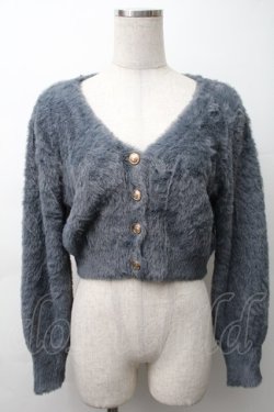 画像1: an another angelus / エンブレム釦フェザーニットカーディガン  グレー S-25-11-16-007-CA-SK-HR-ZS