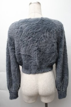 画像2: an another angelus / エンブレム釦フェザーニットカーディガン  グレー S-25-11-16-007-CA-SK-HR-ZS