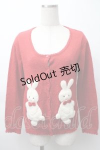 PINK HOUSE / うさぎカーディガン  赤 S-25-11-16-008-LO-TO-AS-ZS