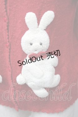 画像3: PINK HOUSE / うさぎカーディガン  赤 S-25-11-16-008-LO-TO-AS-ZS