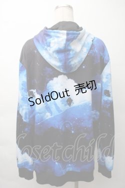 画像2: NieR Clothing / 転写パーカー  ブルー S-25-11-16-010-PU-TO-HR-ZS