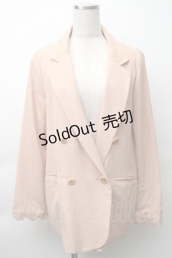 画像1: LIZ LISA / レースリボンボタンジャケット  ベージュ S-25-11-16-013-LO-JA-HR-ZI