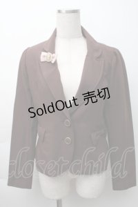 Ank Rouge / リボンジャケット  ブラウン S-25-11-16-014-CA-JA-HR-ZS