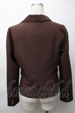 画像2: Ank Rouge / リボンジャケット  ブラウン S-25-11-16-014-CA-JA-HR-ZS
