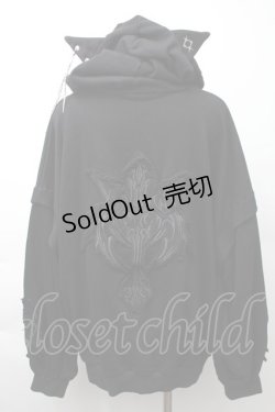 画像2: REFLEM / 猫耳ジップアップパーカー  黒 S-25-11-16-016-PU-TO-AS-ZS