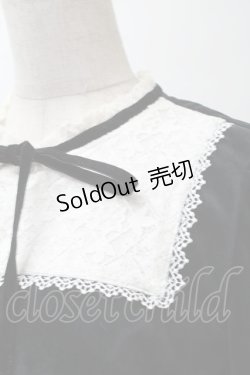 画像3: axes femme POETIQUE / レースブロッキングベロアワンピース  黒 S-25-11-16-017-AX-OP-AS-ZS