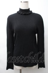 Jane Marple Dans Le Salon / カシミヤ混ハイネックニット  黒 S-25-11-16-018-JM-TO-AS-ZS