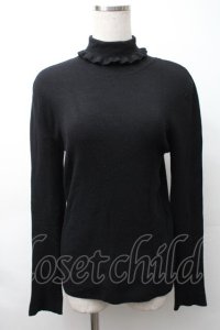 Jane Marple Dans Le Salon / カシミヤ混ハイネックニット  黒 S-25-11-16-018-JM-TO-AS-ZS