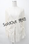 axes femme / チュールフリルカーディガン  オフ S-25-11-16-003-AX-TO-HR-ZS