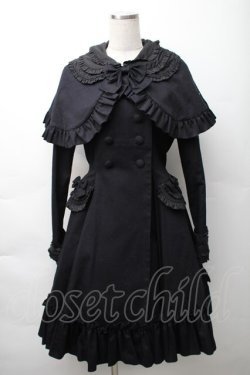 画像1: Mary Magdalene / グロリアーナスプリングコート  黒 S-25-11-16-026-CL-OP-AS-ZS