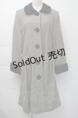 Emily Temple cute / 千鳥柄コート  黒 S-25-11-16-031-ET-CO-HR-ZS