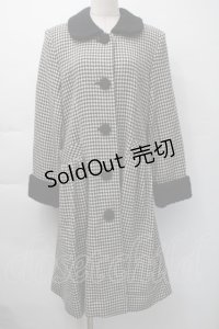 Emily Temple cute / 千鳥柄コート  黒 S-25-11-16-031-ET-CO-HR-ZS