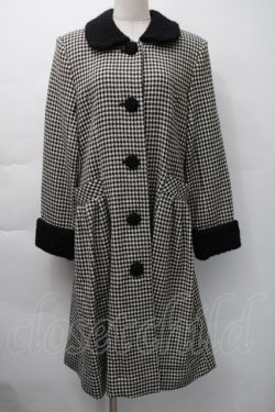 画像1: Emily Temple cute / 千鳥柄コート  黒 S-25-11-16-031-ET-CO-HR-ZS