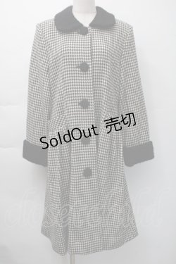 画像1: Emily Temple cute / 千鳥柄コート  黒 S-25-11-16-031-ET-CO-HR-ZS