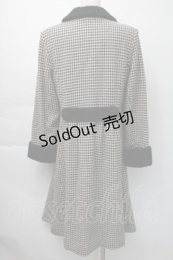 画像2: Emily Temple cute / 千鳥柄コート  黒 S-25-11-16-031-ET-CO-HR-ZS