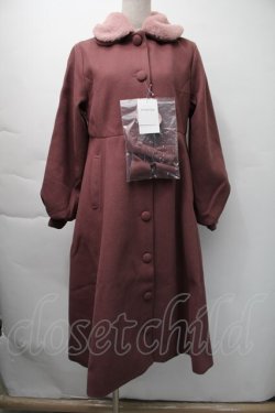 画像1: m petit by misako / AM*リボンコート M ピンク S-25-11-16-032-LO-CO-HR-ZS