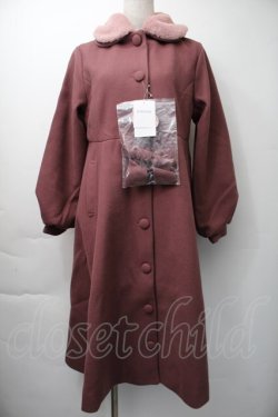 画像2: m petit by misako / AM*リボンコート M ピンク S-25-11-16-032-LO-CO-HR-ZS