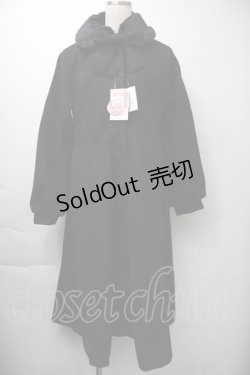 画像1: m petit by misako / AM*リボンコート M 黒 S-25-11-16-034-LO-CO-HR-ZS