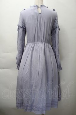 画像2: axes femme POETIQUE / バラ刺繍エンブロイダリーワンピース  ブルー S-25-11-18-045-AX-OP-HR-ZS