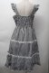 画像2: Cherirulu Chocola / ギンガムチェックジャンパースカート  黒ｘ白 S-25-11-18-047-LO-OP-HR-ZS (2)