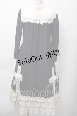 画像1: BABY,THE STARS SHINE BRIGHT / MariaのSisterワンピース  黒 S-25-11-18-048-BA-OP-HR-ZS