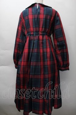 画像2: FLC / 皆方由衣コラボ MINA*タータンチェックワンピース L 赤ｘグリーン S-25-11-18-049-LO-OP-HR-ZS