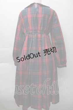 画像2: FLC / 皆方由衣コラボ MINA*タータンチェックワンピース L 赤ｘグリーン S-25-11-18-049-LO-OP-HR-ZS