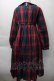 画像2: FLC / 皆方由衣コラボ MINA*タータンチェックワンピース L 赤ｘグリーン S-25-11-18-049-LO-OP-HR-ZS (2)