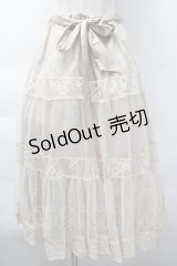 axes femme / チュールティアードスカート  ベージュ S-25-11-18-051-AX-SK-HR-ZS