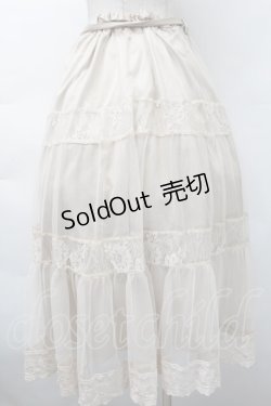 画像2: axes femme / チュールティアードスカート  ベージュ S-25-11-18-051-AX-SK-HR-ZS