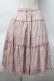 画像1: m petit by misako / AM*ジュイパニエスカート LL ピンクｘオフ S-25-11-18-052-LO-SK-HR-ZS (1)