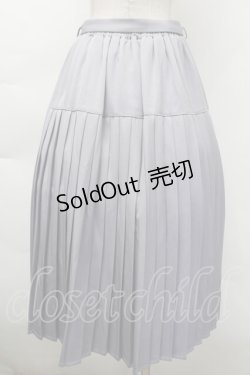 画像2: axes femme / 切替プリーツミディスカート  ブルー S-25-11-18-055-AX-SK-HR-ZS