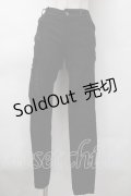 Ozz Croce / サイドレースアップスキニーパンツ  黒 S-25-11-18-056-OO-PA-HR-ZS