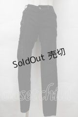 Ozz Croce / サイドレースアップスキニーパンツ  黒 S-25-11-18-056-OO-PA-HR-ZS