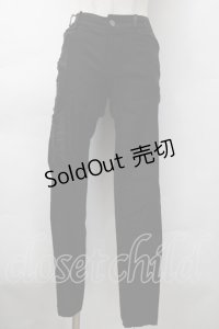 Ozz Croce / サイドレースアップスキニーパンツ  黒 S-25-11-18-056-OO-PA-HR-ZS