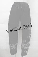 NieR Clothing / プリントスウェットパンツ  黒 S-25-11-18-057-PU-PA-HR-ZS