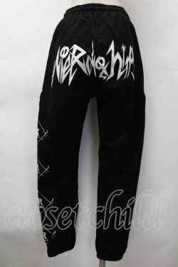 画像2: NieR Clothing / プリントスウェットパンツ  黒 S-25-11-18-057-PU-PA-HR-ZS
