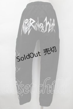 画像2: NieR Clothing / プリントスウェットパンツ  黒 S-25-11-18-057-PU-PA-HR-ZS