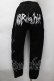 画像2: NieR Clothing / プリントスウェットパンツ  黒 S-25-11-18-057-PU-PA-HR-ZS (2)