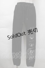 NieR Clothing / プリント裏起毛スウェットパンツ  黒 S-25-11-18-058-PU-PA-HR-ZS