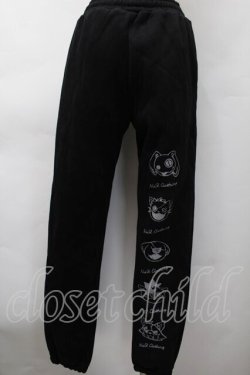 画像2: NieR Clothing / プリント裏起毛スウェットパンツ  黒 S-25-11-18-058-PU-PA-HR-ZS